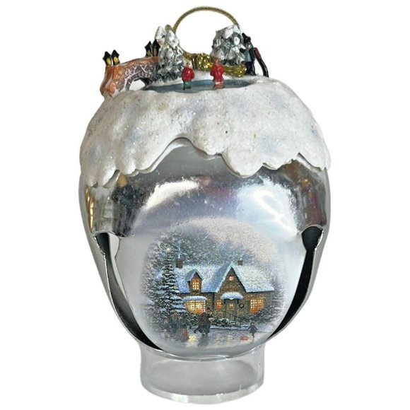 3 The Ashton Drake Galleries Thomas Kinkade Sleigh Bell Ornament Collection 2006 - Picture 2 of 12
